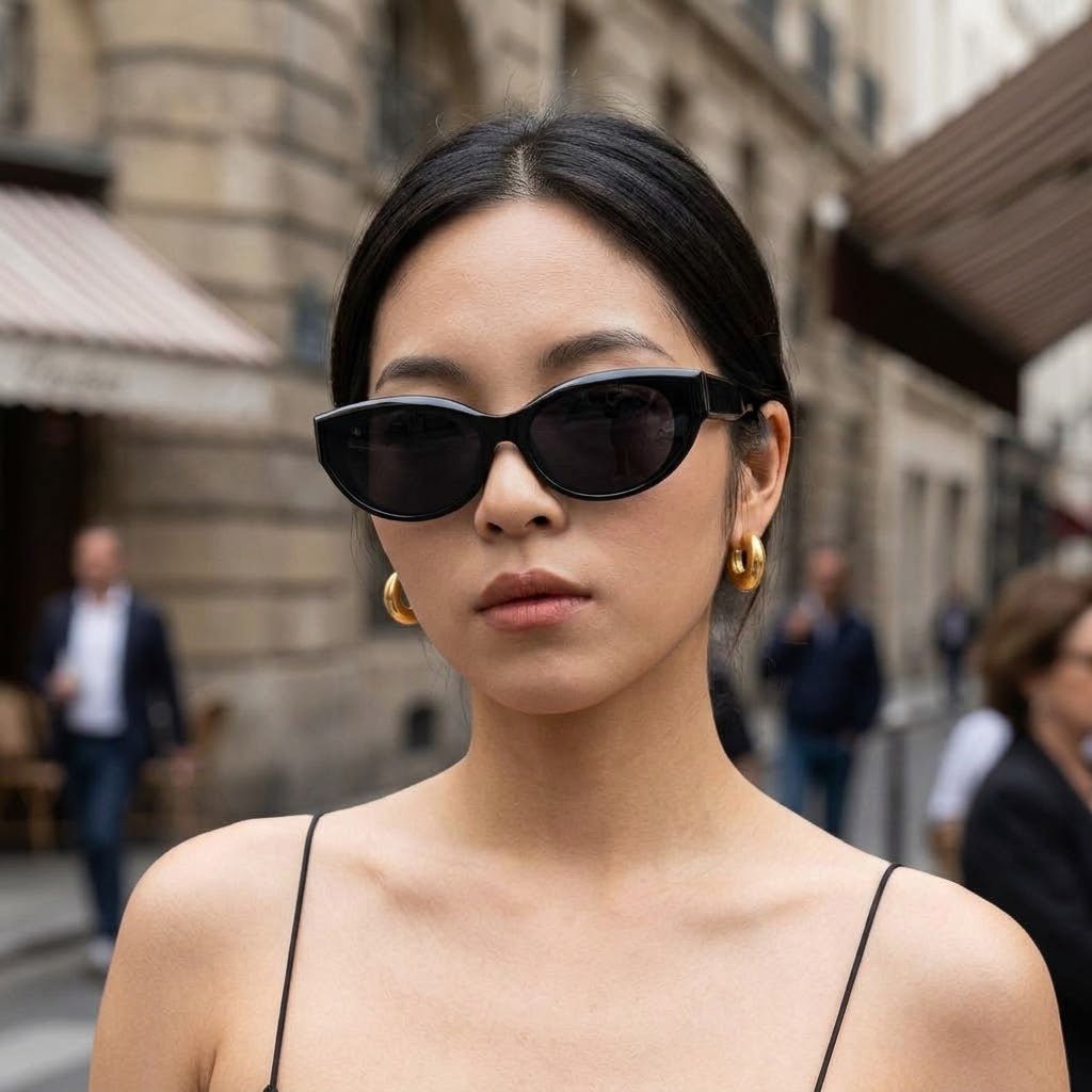 Lunettes de soleil Kate en coloris noir – Divona